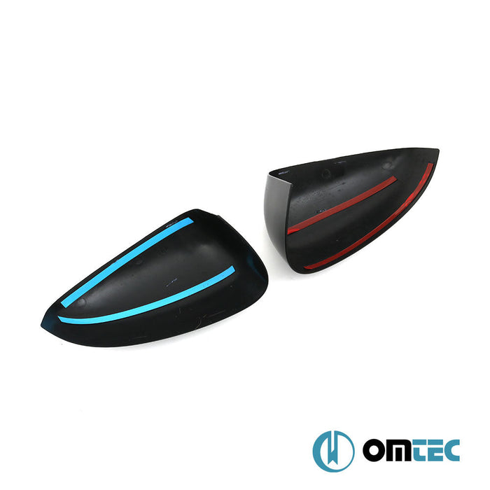 Ayna Kapağı 2 Prç. ABS Piano Siyah - Ford Tourneo Courier - MVN I PRE - FL - (2014 - 2018)