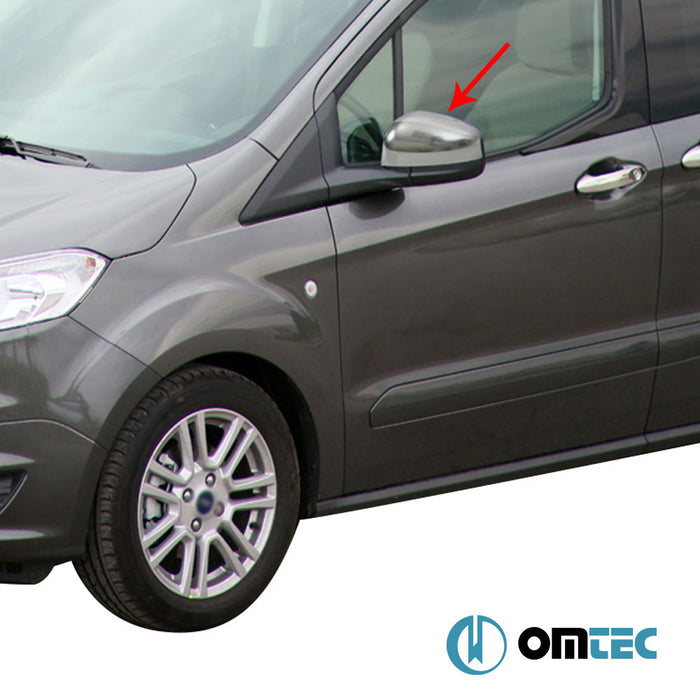 Ayna Kapağı 2 Prç. Abs Saten Krom - Ford Tourneo Courier - MVN I PRE - FL - (2014 - 2018)
