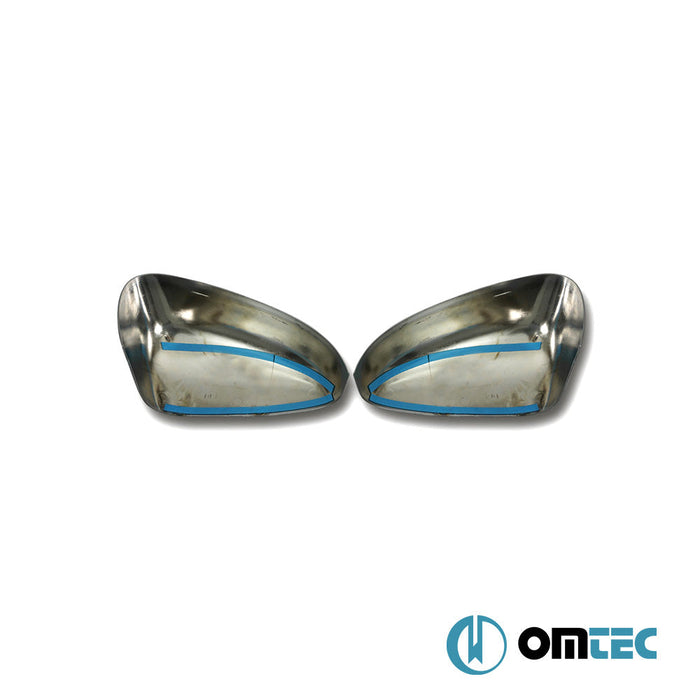 Ayna Kapağı 2 Prç. Abs Saten Krom - Ford Tourneo Courier - MVN I PRE - FL - (2014 - 2018)