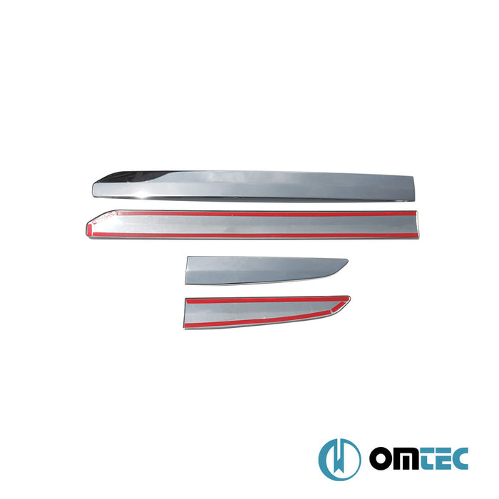 Yan Kapı Çıtası 4 Prç. Paslanmaz Çelik (Parlak) - Ford Tourneo Courier - MVN I - (2014 - )