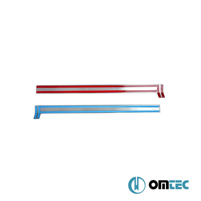 Sürgülü Kapı Çıtası 2 Prç. Paslanmaz (Parlak) - Ford Tourneo Courier - MVN I - (2014 - )