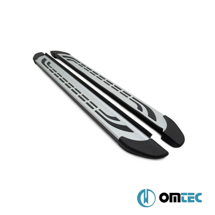 Yan Basamak (FABA - Gri - Siyah) 2 Prç. L1 - Ford Tourneo Courier - MVN I - (2014 - )