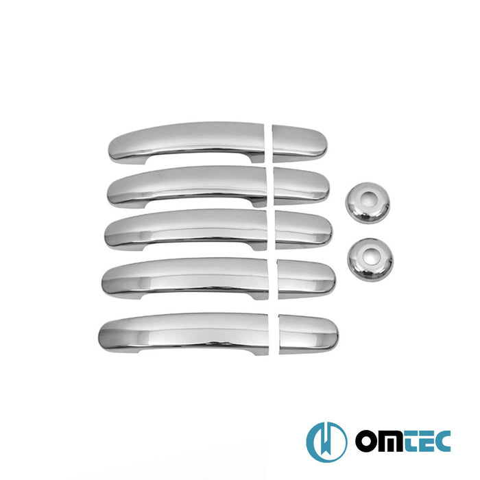 Kapı Kolu 5 Kapı 12 Prç. Paslanmaz Çelik (Parlak) - Ford Transit - VAN MK7 - (2014 - )