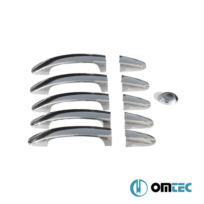 Kapı Kolu 5 Kapı 11 Prç. Paslanmaz Çelik (Parlak) - Ford Transit - VAN MK7 - (2014 - )