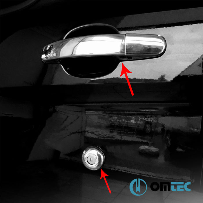 Kapı Kolu 5 Kapı 11 Prç. Paslanmaz Çelik (Parlak) - Ford Transit - VAN MK7 - (2014 - )