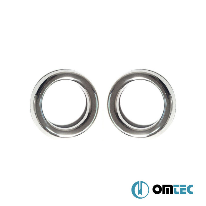 Sis Farı Çerçevesi 2 Prç. P.Çelik (Parlak) - Ford Transit - VAN MK7 PRE - FL - (2014 - 2020)