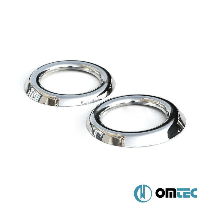 Sis Farı Çerçevesi 2 Prç. P.Çelik (Parlak) - Ford Transit - VAN MK7 PRE - FL - (2014 - 2020)