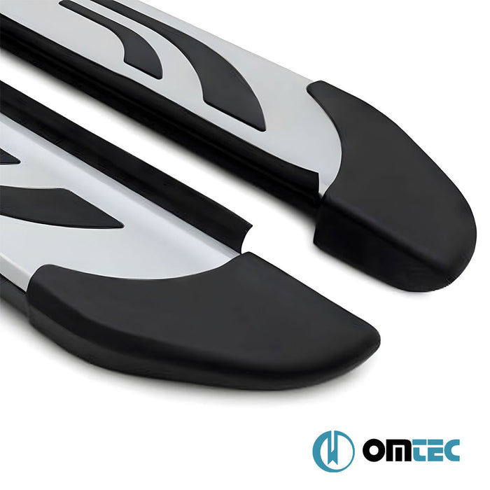 Yan Basamak (FABA - Gri - Siyah) 2 Prç. - Ford E - Transit - VAN MK7 - (2020 - )