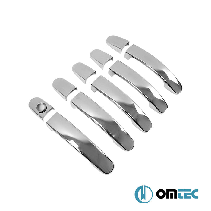 Kapı Kolu 5 Kapı 10 Prç. (H1) Paslanmaz Çelik (Parlak) - Ford Connect Active - MVN V408 FL - (2019 - 2021)