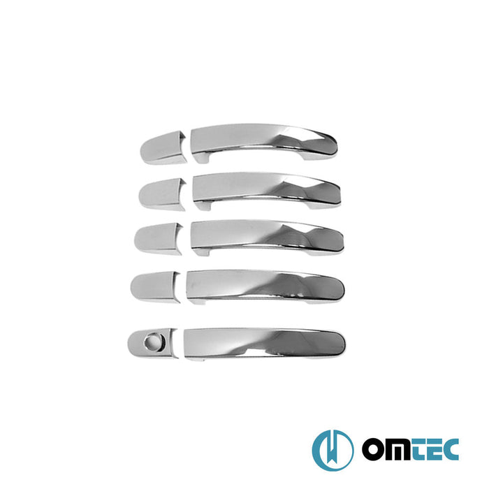 Kapı Kolu 5 Kapı 10 Prç. (H1) Paslanmaz Çelik (Parlak) - Ford Transit Connect - MVN V408 FL - (2019 - 2021)