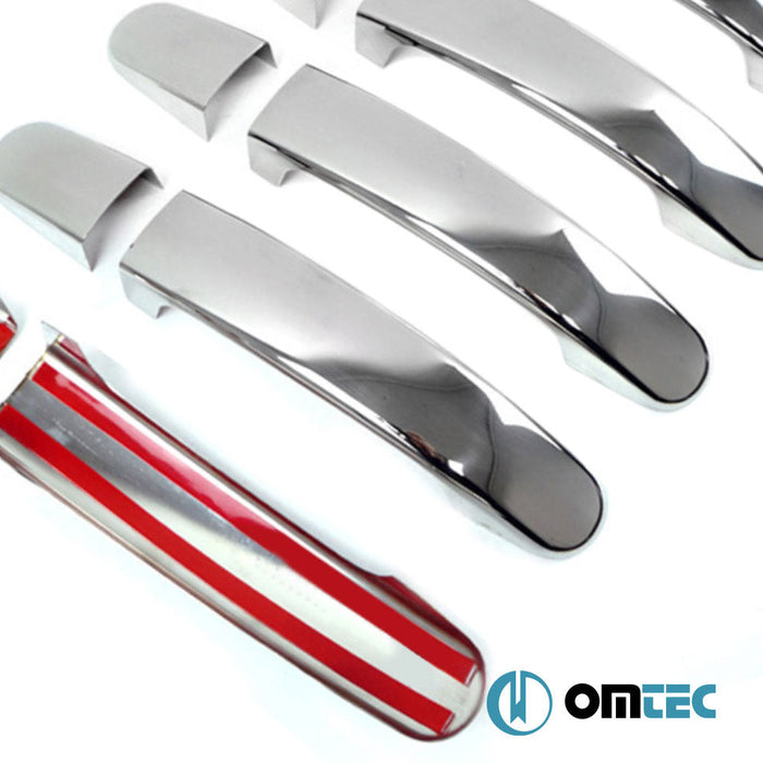 Kapı Kolu 5 Kapı 10 Prç. (H1) Paslanmaz Çelik (Parlak) - Ford Transit Connect - MVN V408 FL - (2019 - 2021)