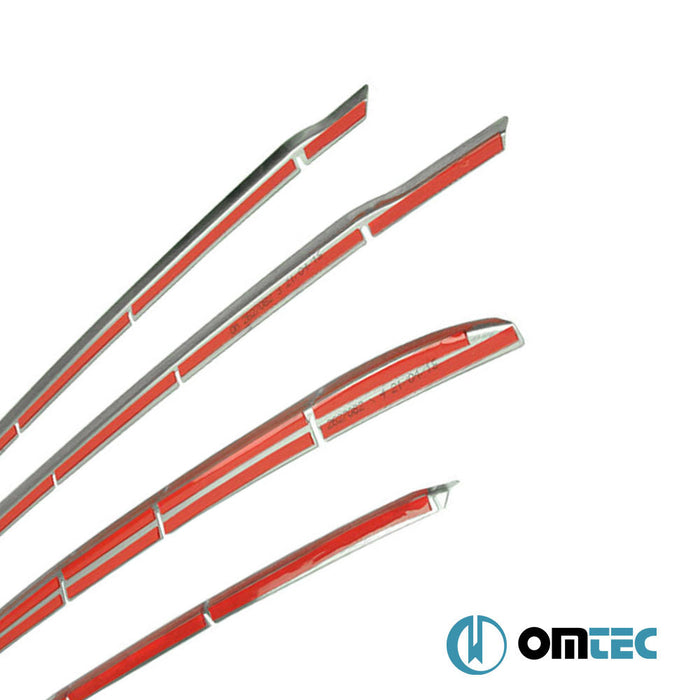 Ön Tampon Çıtası 4 Prç. P.Çelik (Parlak) - Ford Tourneo Connect - MVN V408 PRE - FL - (2014 - 2019)