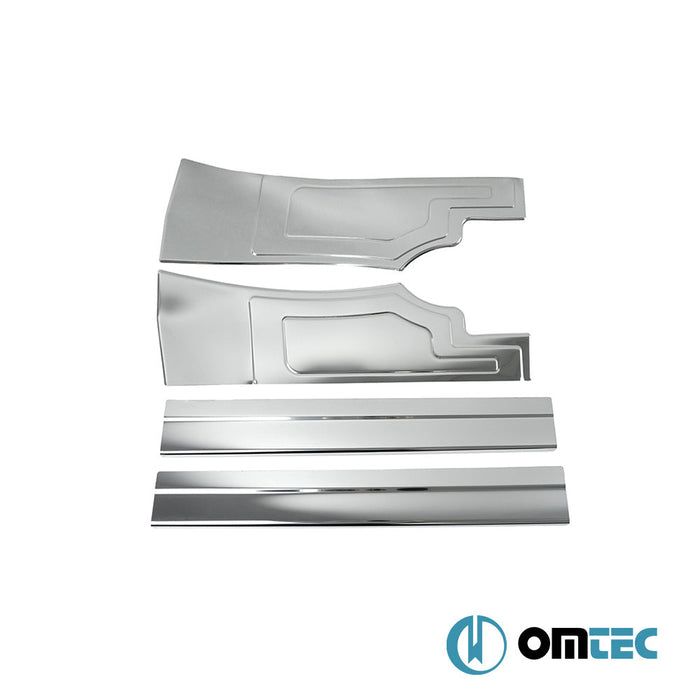 Norm Kapı Eşiği 4 Prç. Paslanmaz Çelik (Parlak) - Ford Tourneo Connect - MVN V408 PRE - FL - (2014 - 2019)