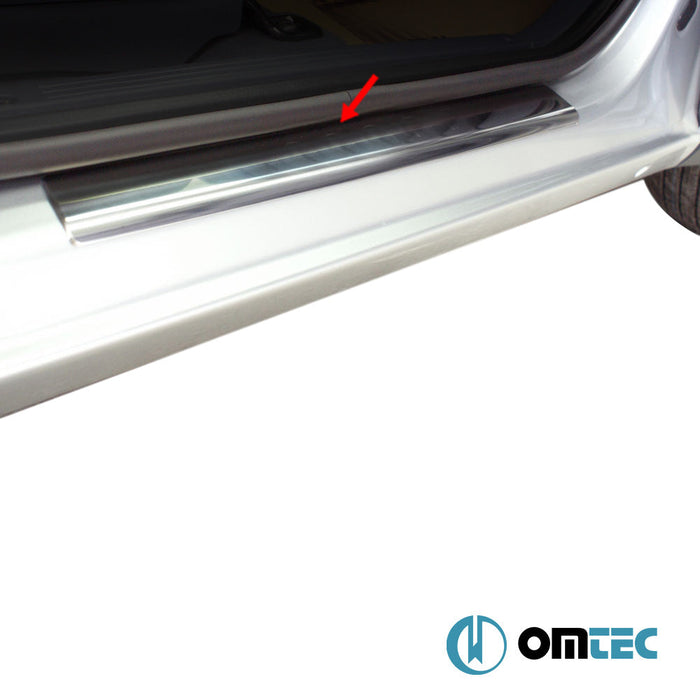 Norm Kapı Eşiği 2 Prç. Paslanmaz Çelik (Parlak) - Ford Transit Connect - MVN V408 - (2014 - 2021)