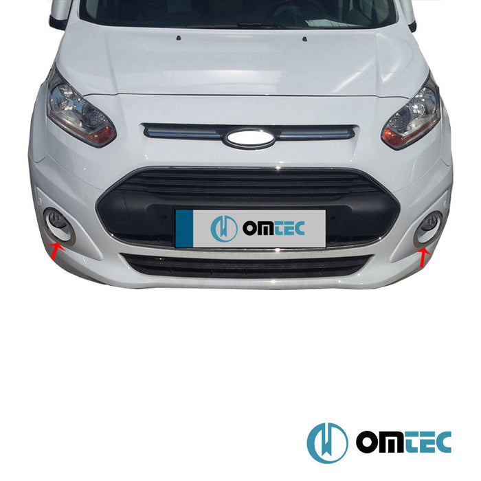 Sis Farı Çerçevesi 2 Prç. P.Çelik (Parlak) - Ford Tourneo Connect - MVN V408 PRE - FL - (2014 - 2019)