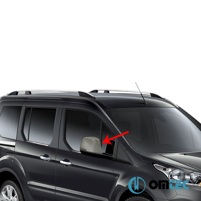Ayna Kapağı 2 Prç. Abs Siyah Krom - Ford Transit Connect - MVN V408 PRE - FL - (2014 - 2019)