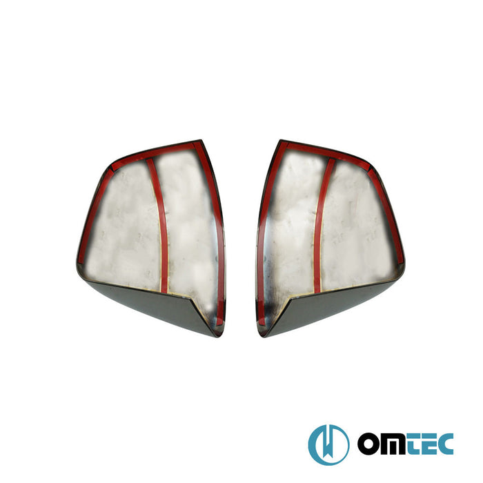 Ayna Kapağı 2 Prç. Abs Siyah Krom - Ford Transit Connect - MVN V408 PRE - FL - (2014 - 2019)