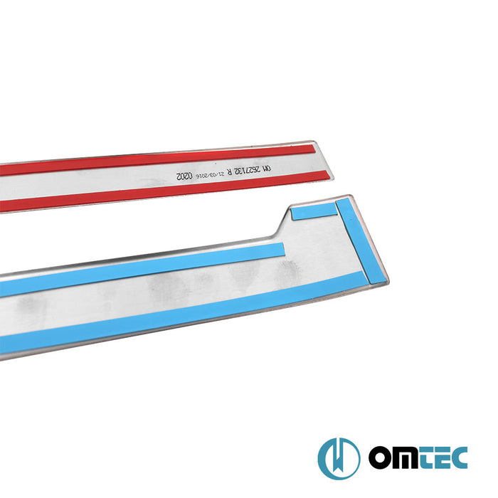 Sürgülü Kapı Çıtası 2 Prç. Paslanmaz (Parlak) (L1) - Ford Connect Active - MVN V408 FL - (2019 - 2021)