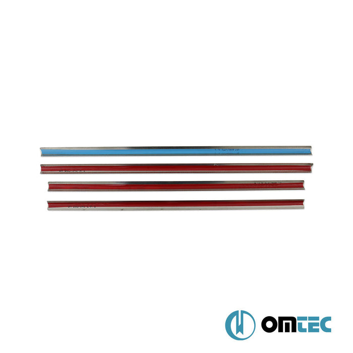 Cam Çıtası 4 Prç. Paslanmaz Çelik (Parlak) - Ford Connect Active - MVN V408 FL - (2019 - 2021)