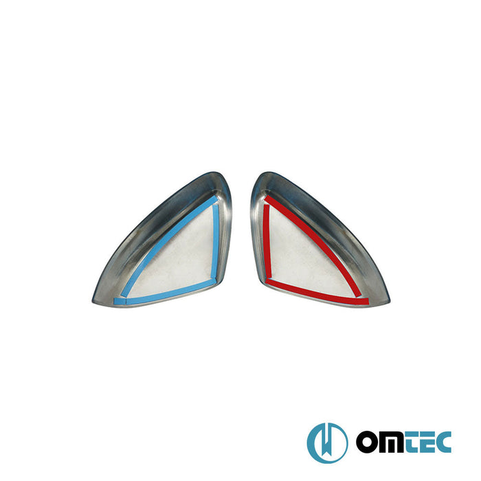 Ayna Kapağı 2 Prç. Paslanmaz Çelik (Parlak) - Ford Fiesta - HB 5D VII - (2017 - )