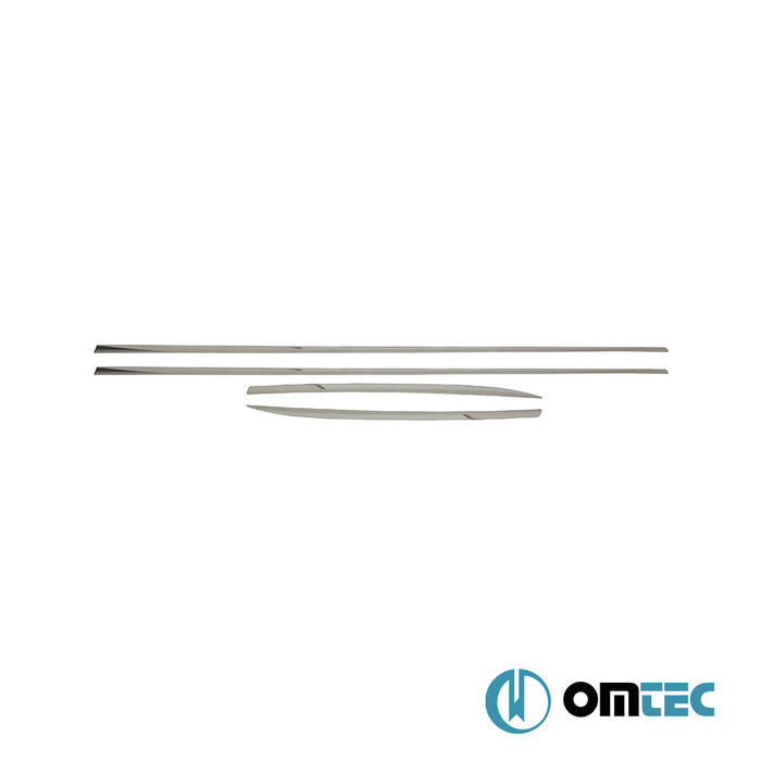 Yan Kapı Çıtası 4 Prç. Paslanmaz Çelik (Parlak) - Ford Fiesta - HB 5D VII - (2017 - )