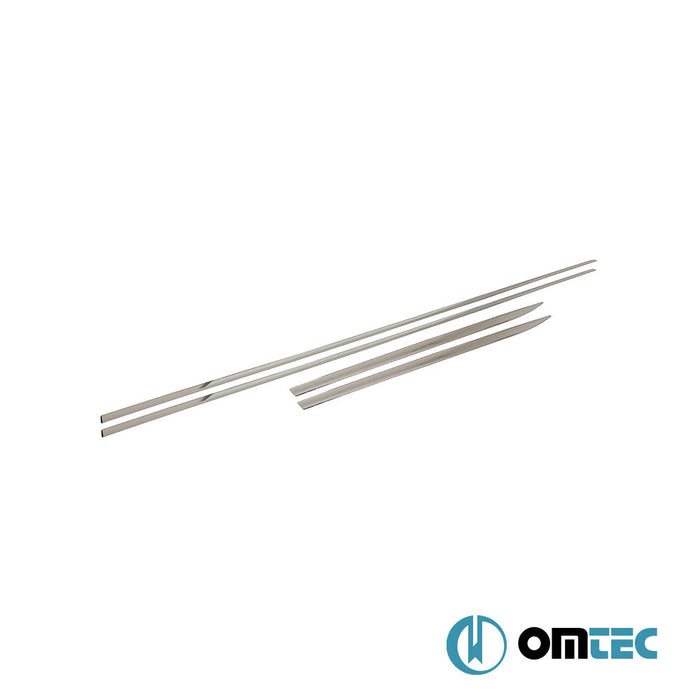 Yan Kapı Çıtası 4 Prç. Paslanmaz Çelik (Parlak) - Ford Fiesta - HB 5D VII - (2017 - )