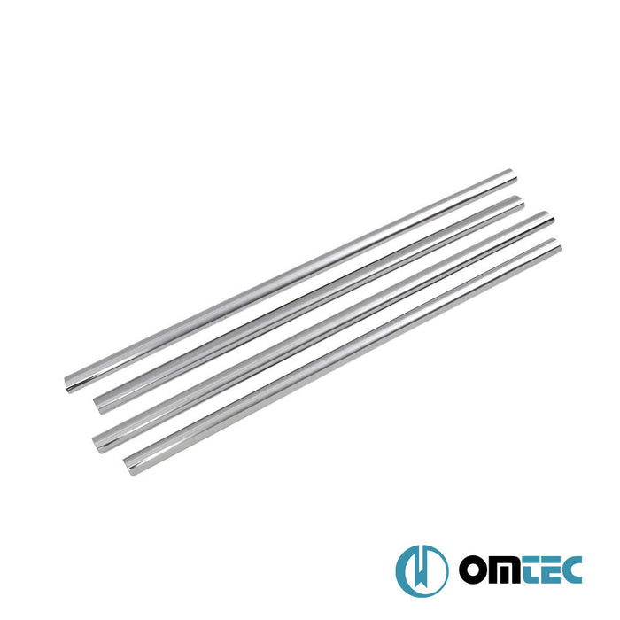 Cam Çıtası 8 Prç. Paslanmaz Çelik (Parlak) - Ford Fiesta - HB 5D VII - (2017 - )