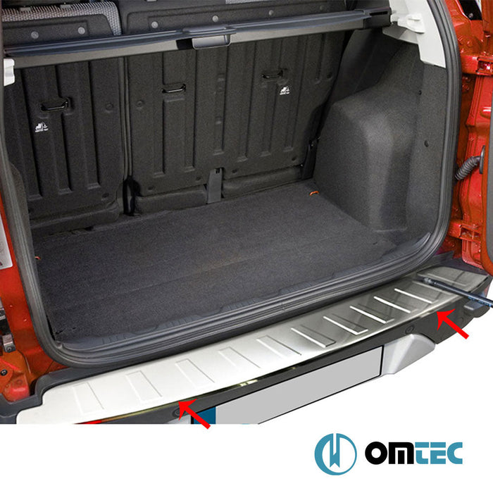 Arka Tampon Eşiği Paslanmaz Çelik (Parlak) - Ford Ecosport - SUV II PRE - FL - (2013 - 2017)