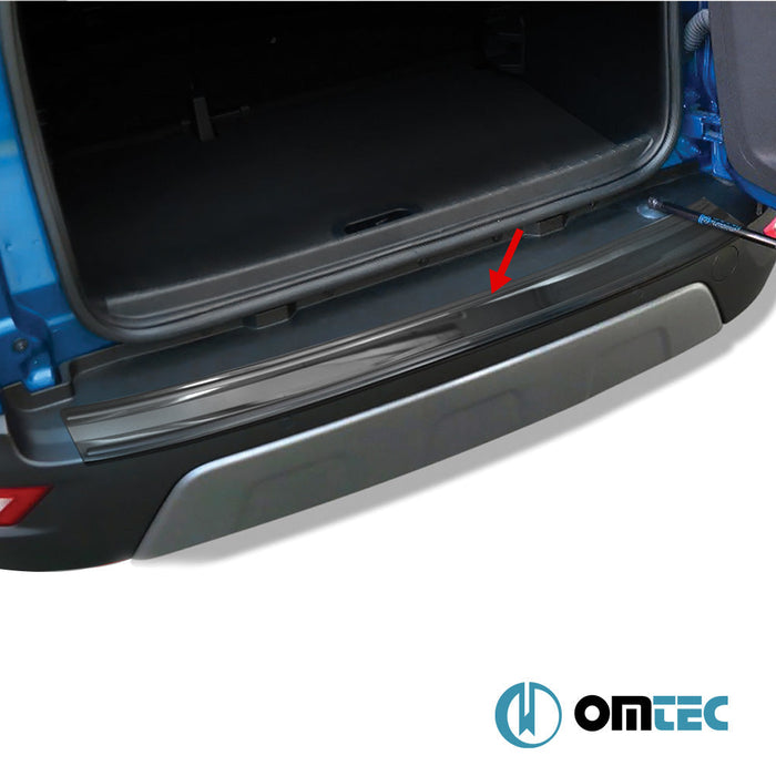 Arka Tampon Eşiği Paslanmaz Çelik (Siyah) - Ford Ecosport - SUV II FL - (2017 - )