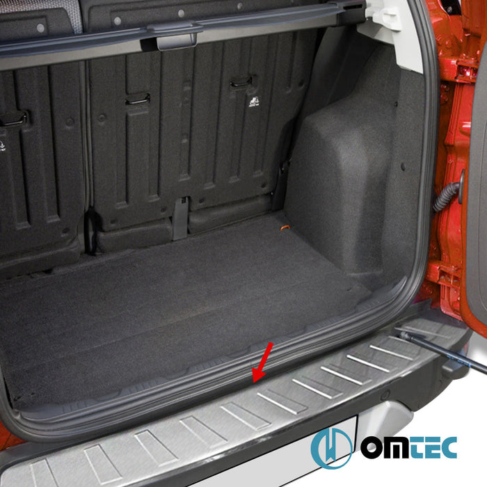 Arka Tampon Eşiği Paslanmaz Çelik (Taşlı) - Ford Ecosport - SUV II PRE - FL - (2013 - 2017)