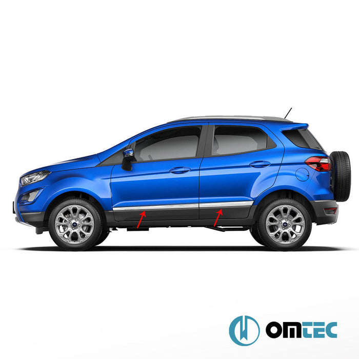 Yan Kapı Çıtası 4 Prç. Paslanmaz Çelik (Parlak) - Ford Ecosport - SUV II - (2013 - )