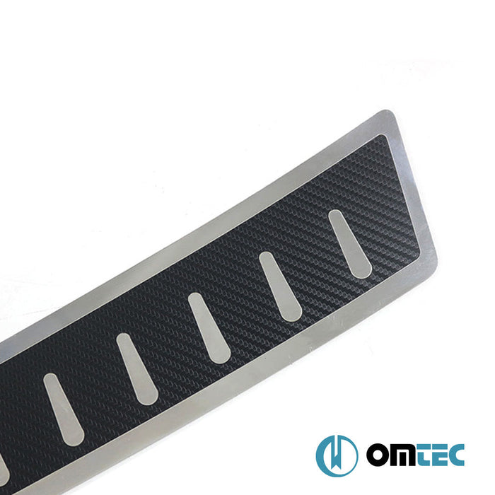 Karbon Folyolu Arka Tampon Eşiği Paslanmaz Çelik - Ford Focus - HB 5D IV - (2018 - )