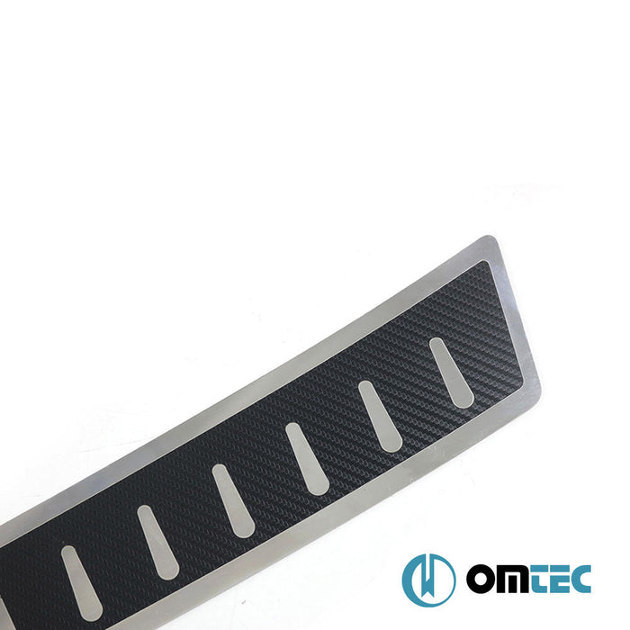 Karbon Folyolu Arka Tampon Eşiği Paslanmaz Çelik - Ford Focus - SW IV - (2018 - )