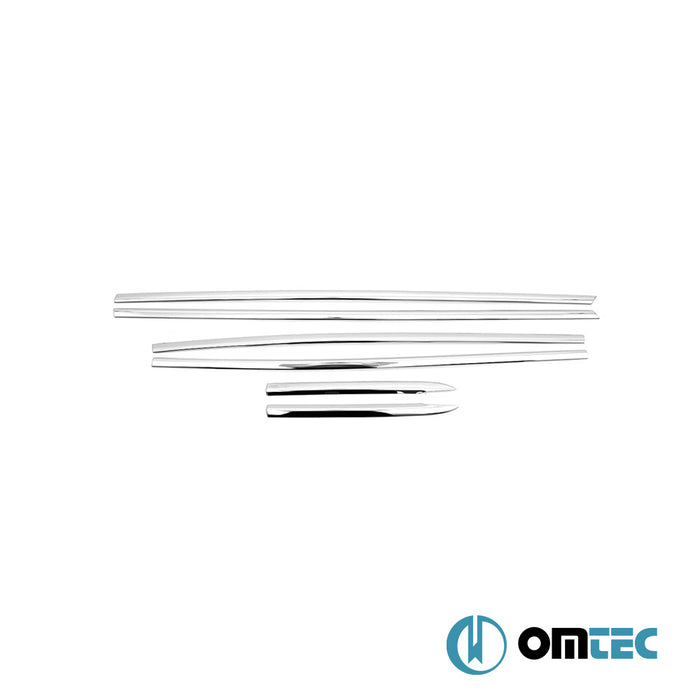 Cam Çıtası 6 Prç. Paslanmaz Çelik (Parlak) - Ford Focus - SW IV - (2018 - )