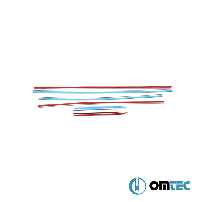 Cam Çıtası 6 Prç. Paslanmaz Çelik (Parlak) - Ford Focus - SW IV - (2018 - )