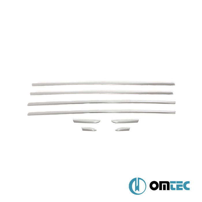 Cam Çıtası 8 Prç. Paslanmaz Çelik (Parlak) - Ford Puma - SUV I - (2020 - )