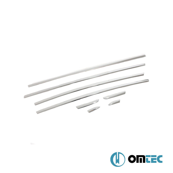 Cam Çıtası 8 Prç. Paslanmaz Çelik (Parlak) - Ford Puma - SUV I - (2020 - )