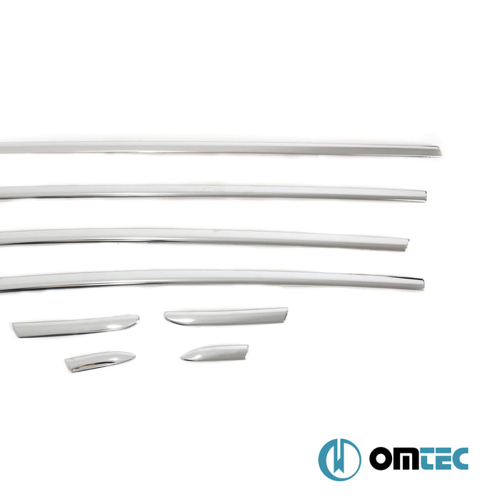 Cam Çıtası 8 Prç. Paslanmaz Çelik (Parlak) - Ford Puma - SUV I - (2020 - )