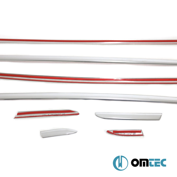 Cam Çıtası 8 Prç. Paslanmaz Çelik (Parlak) - Ford Puma - SUV I - (2020 - )