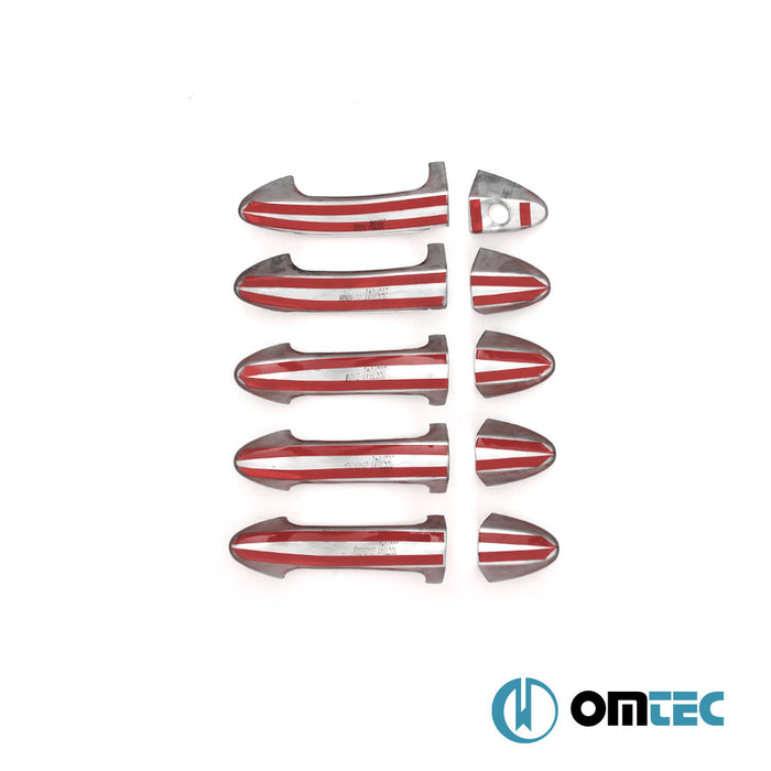 Kapı Kolu 5 Kapı 10 Prç. (H1) Paslanmaz Çelik (Parlak) - Ford Tourneo Courier - MVN V769 - (2023 - )