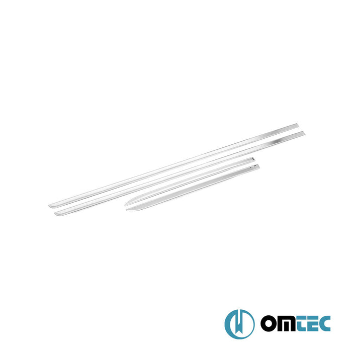 Yan Kapı Çıtası 4 Prç. Paslanmaz Çelik (Parlak) - Ford Tourneo Courier - MVN V769 - (2023 - )