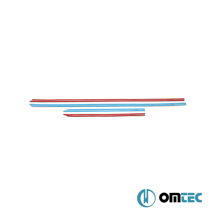 Yan Kapı Çıtası 4 Prç. Paslanmaz Çelik (Parlak) - Ford Tourneo Courier - MVN V769 - (2023 - )