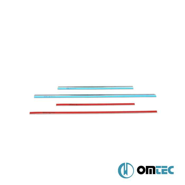 Cam Çıtası 4 Prç. Paslanmaz Çelik (Parlak) - Ford Tourneo Courier - MVN V769 - (2023 - )