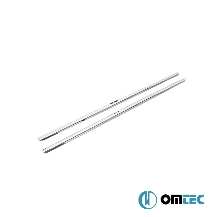 Cam Çıtası 2 Prç. Paslanmaz Çelik (Parlak) - Ford Tourneo Courier - MVN V769 - (2023 - )