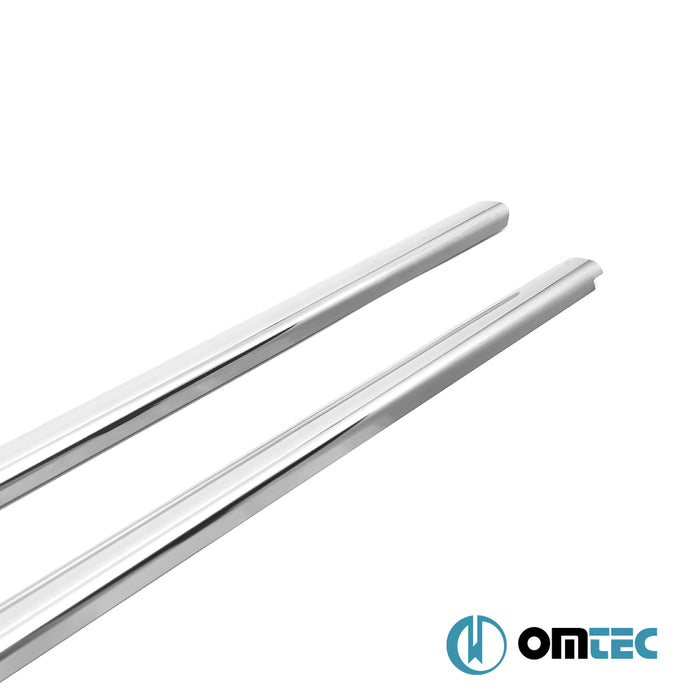 Cam Çıtası 2 Prç. Paslanmaz Çelik (Parlak) - Ford Tourneo Courier - MVN V769 - (2023 - )