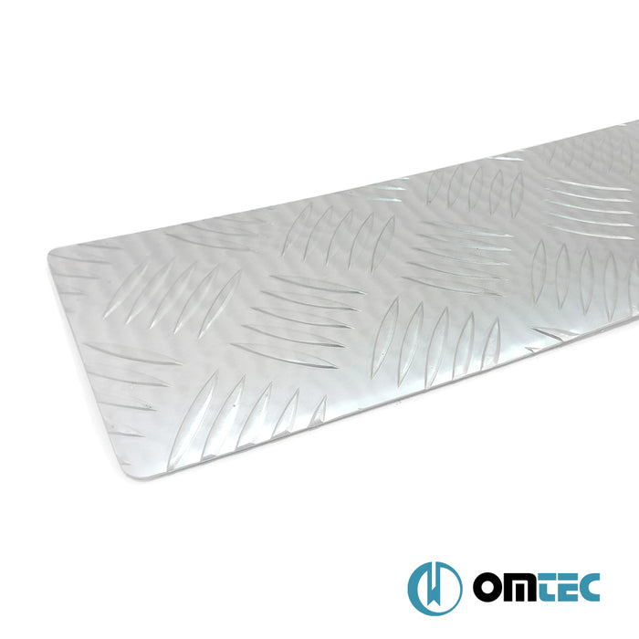 Arka Tampon Eşiği (Gri Eloksallı) Alu. - Ford Tourneo Custom - VAN V710 - (2023 - )