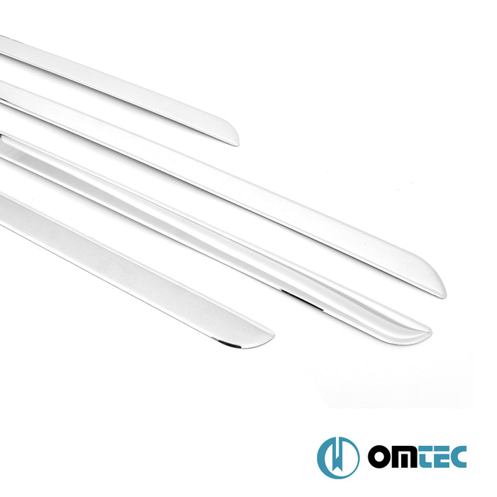 Yan Kapı Çıtası 5 Prç. Paslanmaz Çelik (Parlak) - Ford Tourneo Custom - VAN V710 - (2023 - )