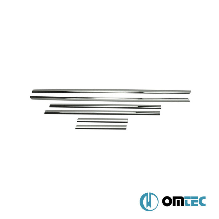 Cam Çıtası 6 Prç. Paslanmaz Çelik (Parlak) - Hyundai Getz - HB 5D TB - (2002 - 2011)