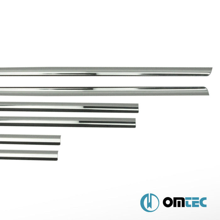 Cam Çıtası 6 Prç. Paslanmaz Çelik (Parlak) - Hyundai Getz - HB 5D TB - (2002 - 2011)