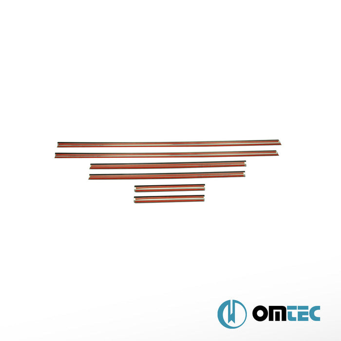 Cam Çıtası 6 Prç. Paslanmaz Çelik (Parlak) - Hyundai Getz - HB 5D TB - (2002 - 2011)